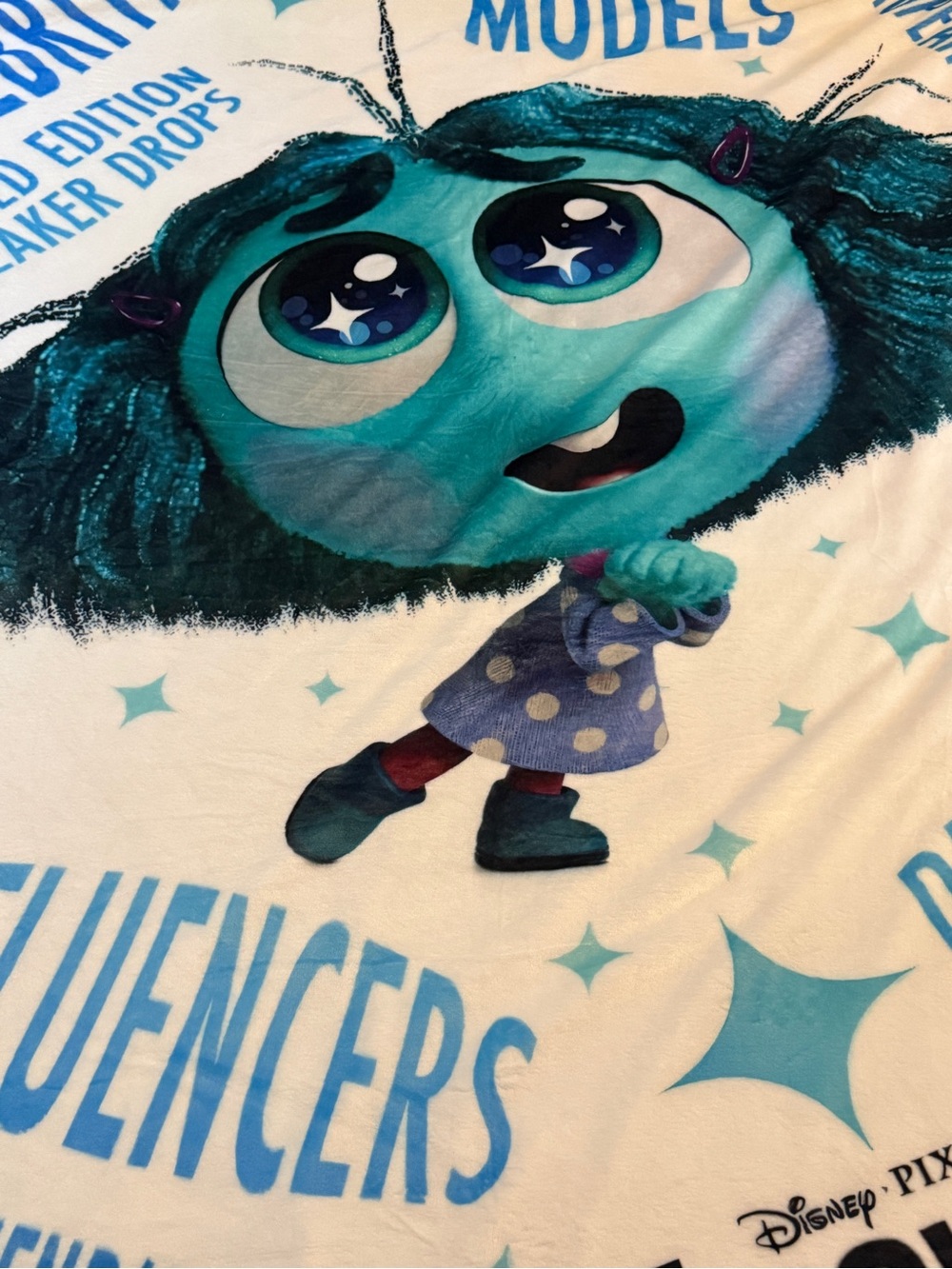 Disney 80x60 Blanket Featuring Blue Character Graphic